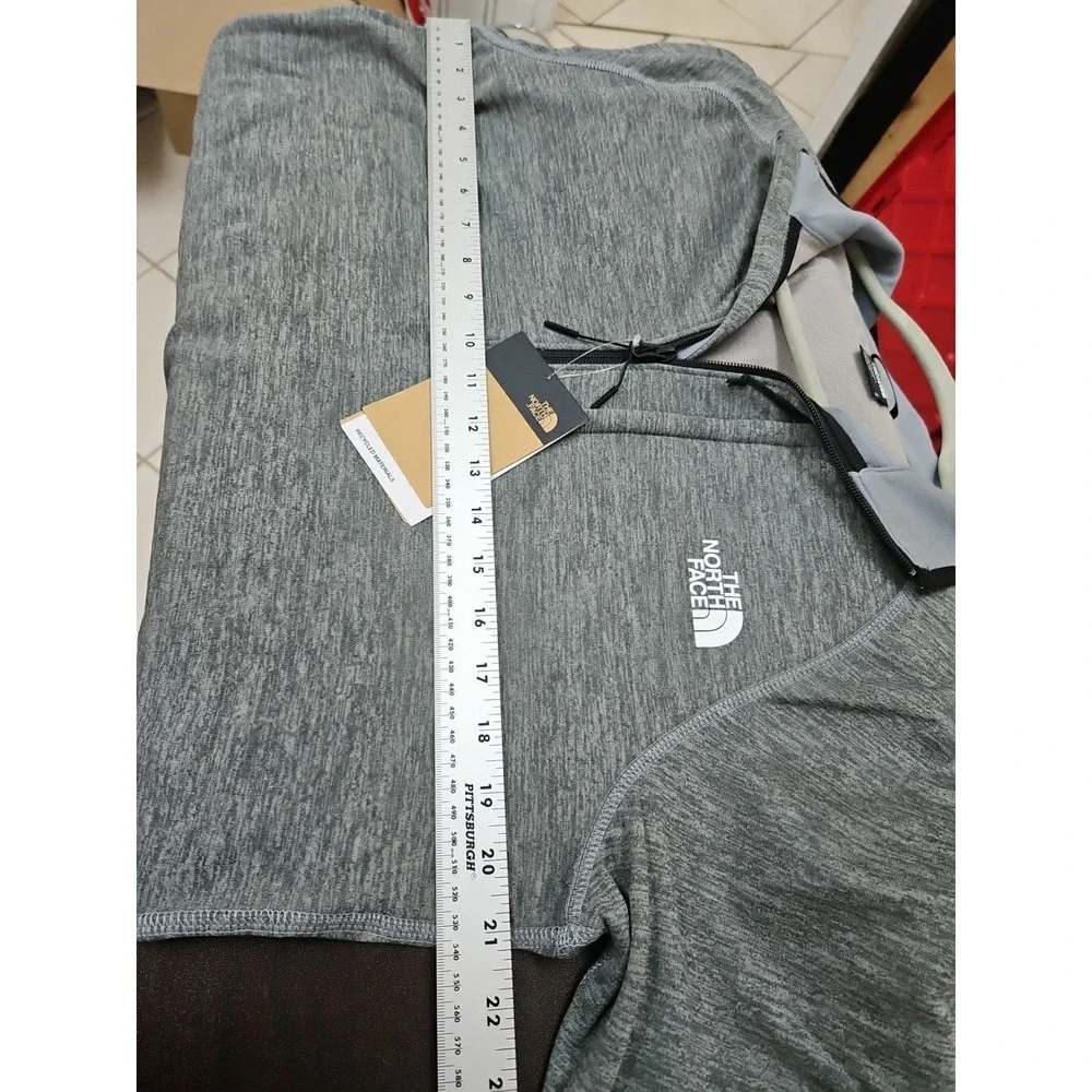 The North Face Men's Canyonlands 1/2 Zip Fleece Jacket Medium Grey Heather New